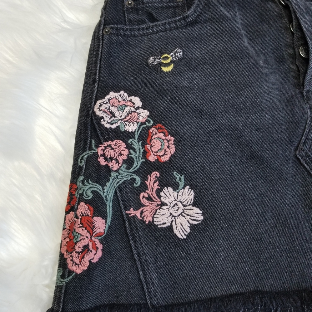 Grlfriend Eva Floral Wear Me Out Mini A Line Skirt - Picture 5 of 8